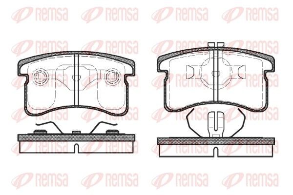REMSA Brake pad set Article number: 0489.00 cheaply