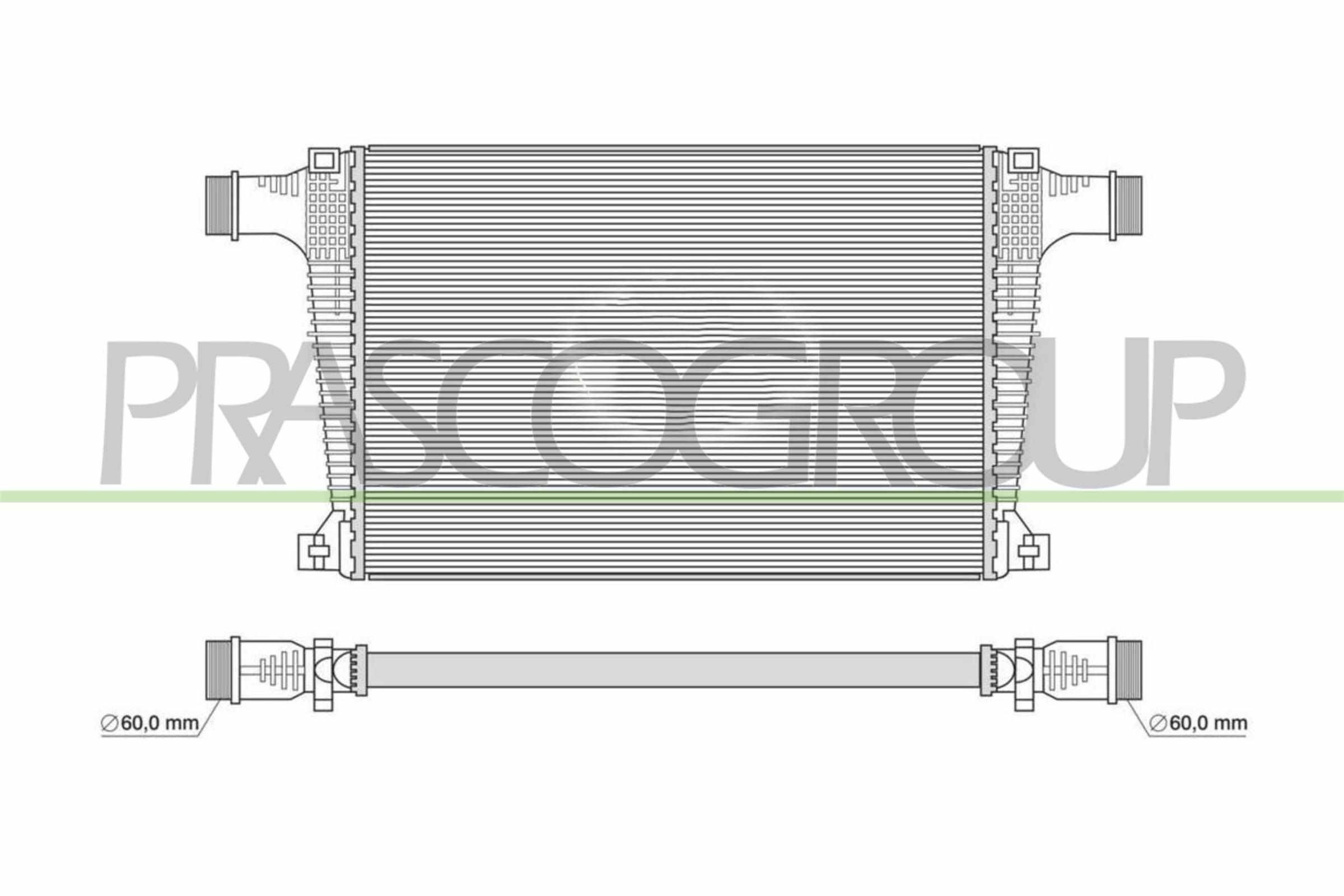 PRASCO Intercooler Número de artículo: AD835N001 a buen precio