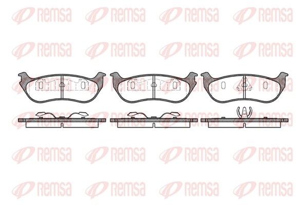 REMSA Brake pad set Article number: 0628.75 cheaply