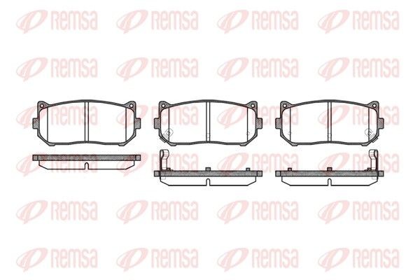 REMSA Brake pad set Article number: 0649.02 cheaply