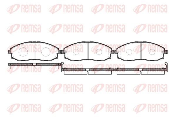 REMSA Brake pad set Article number: 0703.02 cheaply