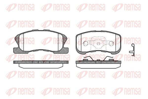 REMSA Brake pad set Article number: 0720.02 cheaply