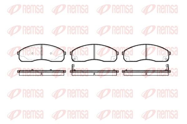 REMSA Brake pad set Article number: 0821.12 cheaply