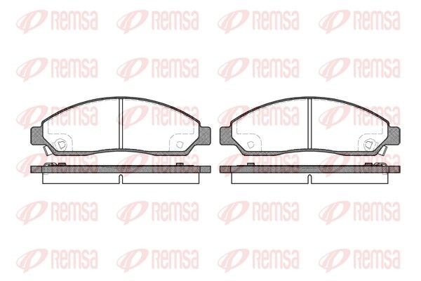 REMSA Brake pad set Article number: 1098.14 cheaply