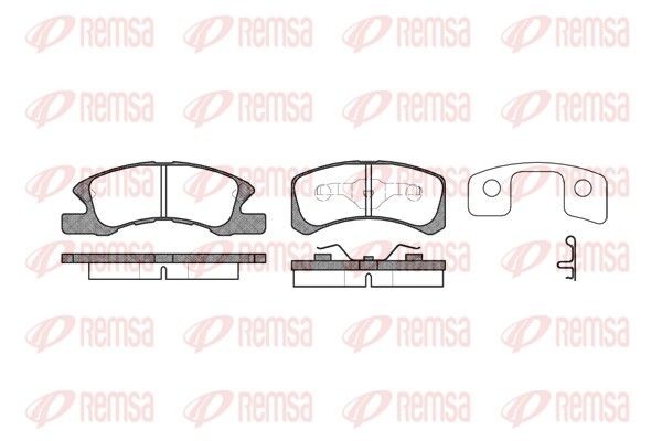 REMSA Brake pad set Article number: 1111.02 cheaply