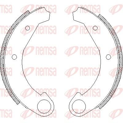 REMSA Brake Shoe Set Article number: 4005.00 cheaply