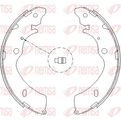 REMSA Brake Shoe Set Article number: 4224.00 cheaply