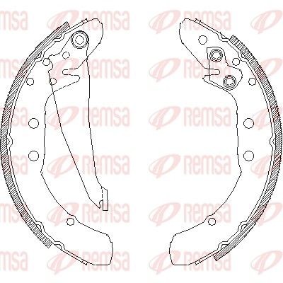 REMSA Brake Shoe Set Article number: 4397.00 cheaply