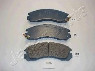 JAPANPARTS Højeffektivt bremsebelægningssæt Varenummer: PA-599P billige