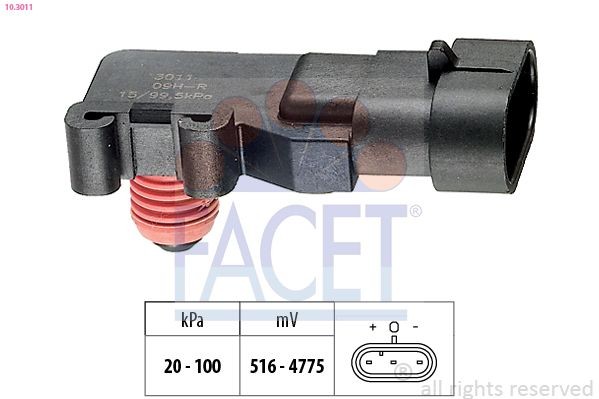 FACET Air Pressure Sensor, height adaptation Article number: 10.3011 cheaply