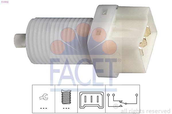 FACET Brake Light Switch Article number: 7.1113 cheaply