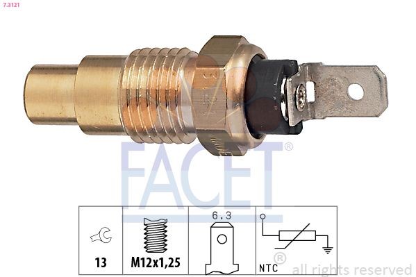 FACET Sensor, coolant temperature Article number: 7.3121 cheaply