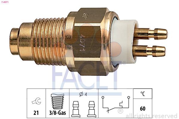 FACET Temperature Switch, coolant warning lamp Article number: 7.4071 cheaply