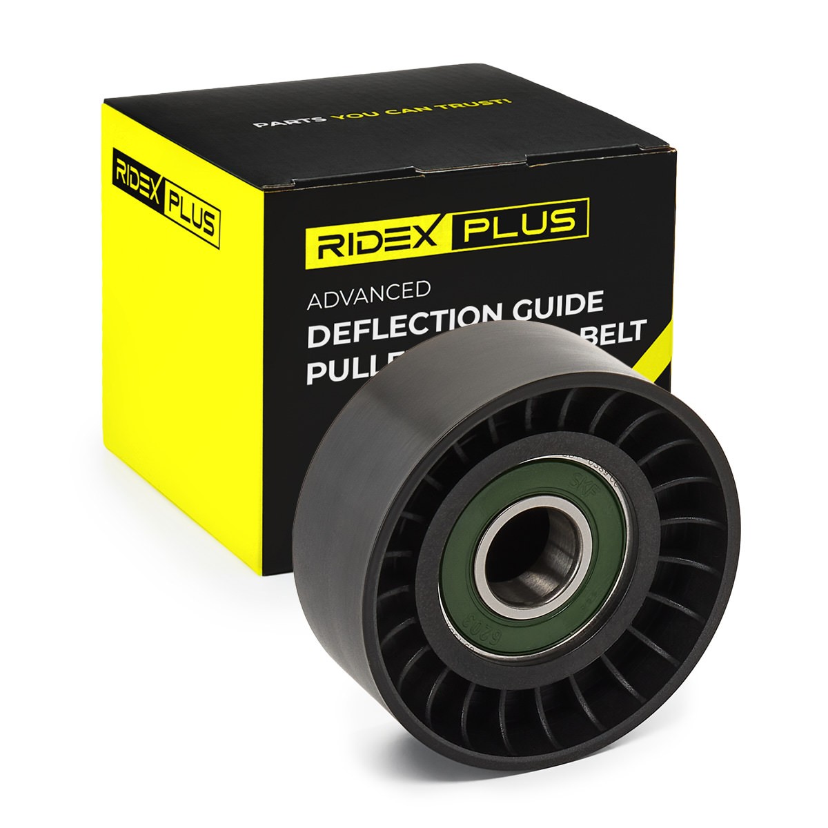 RIDEX PLUS Deflection / Guide Pulley, v-ribbed belt Article number: 312D0041P cheaply