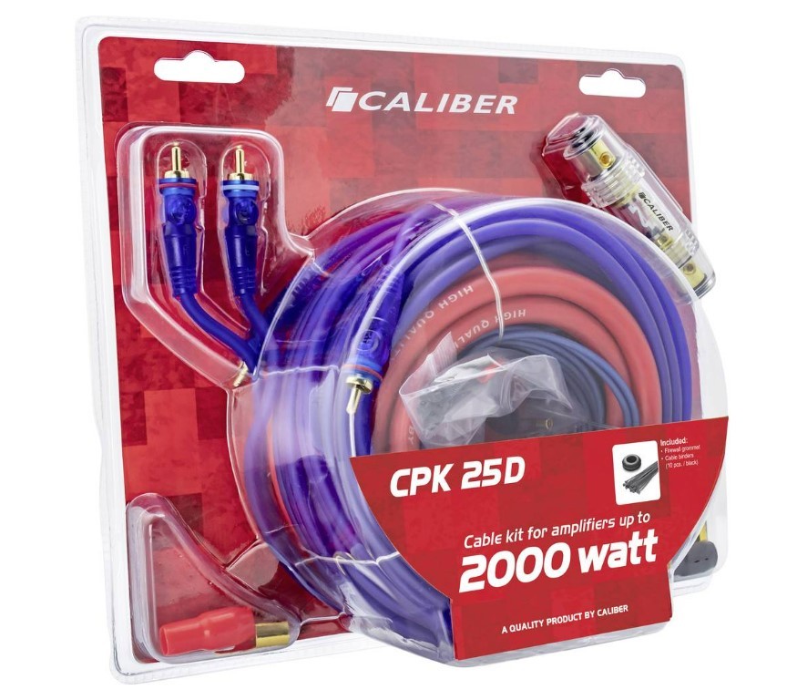 Caliber Europe Kabelsett til bilforsterker artikkelnummer: CPK25D billig