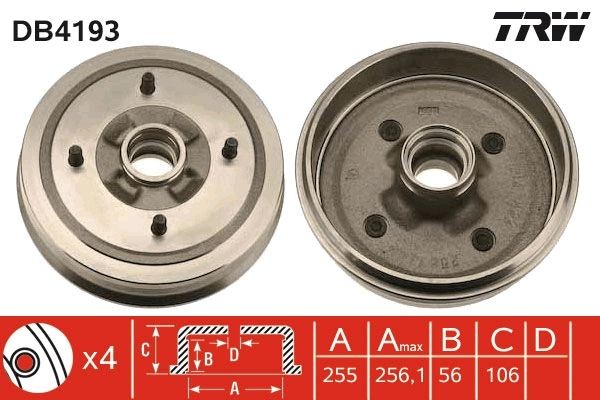 TRW Bremsetromle Varenummer: DB4193 billige