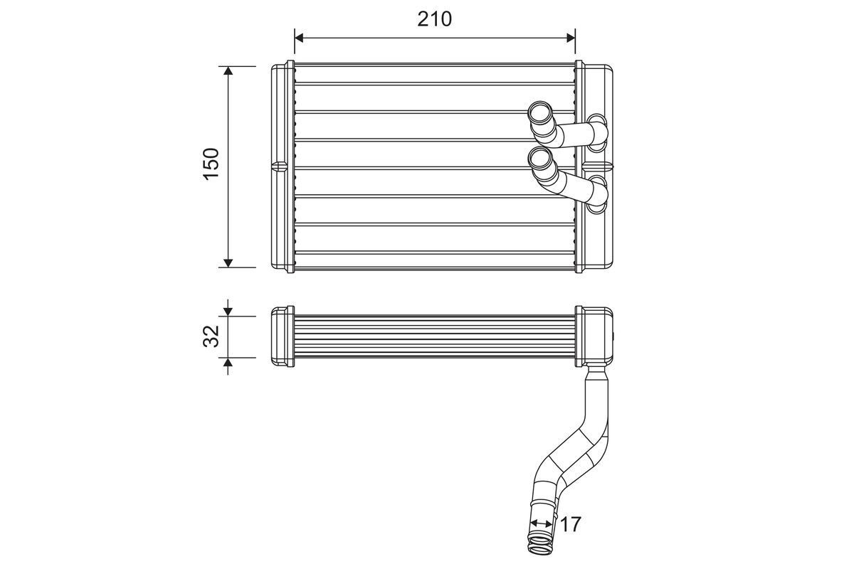 VALEO Heater matrix Article number: 811637 cheaply