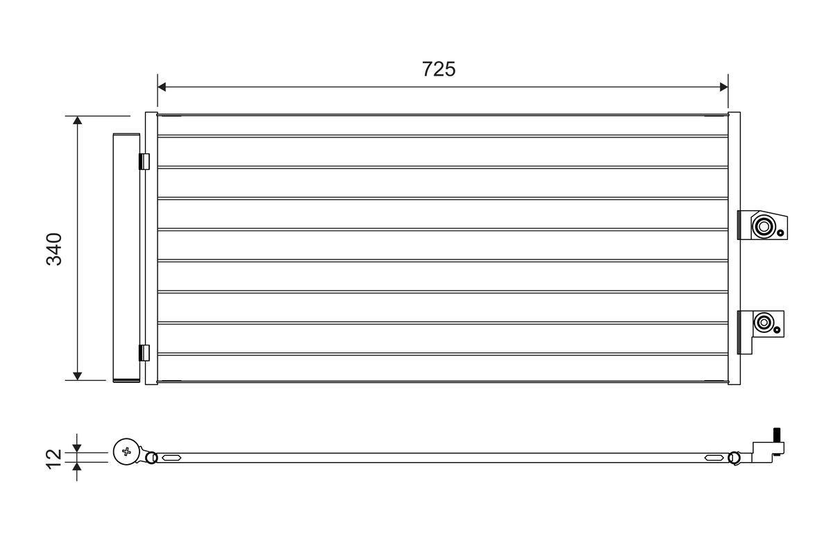 VALEO Air conditioning condenser Article number: 822749 cheaply