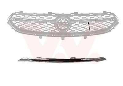VAN WEZEL 3805511 Trim / Protective Strip, radiator grille CORSA 1.5 (68) 102 PS Diesel