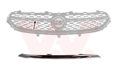 VAN WEZEL 3805512 Trim / Protective Strip, radiator grille CORSA 1.5 (68) 102 PS Diesel