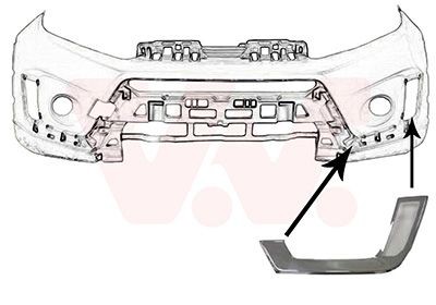 VAN WEZEL Bumper moulding Article number: 5253581 cheaply