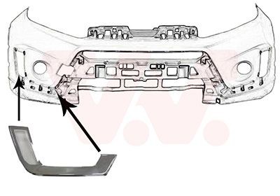 VAN WEZEL Bumper moulding Article number: 5253582 cheaply