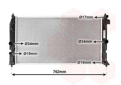 VAN WEZEL Engine radiator Article number: 54012701 cheaply
