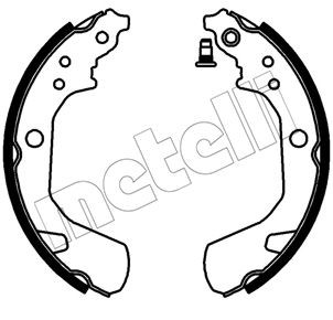 METELLI Brake Shoe Set Article number: 53-0770 cheaply