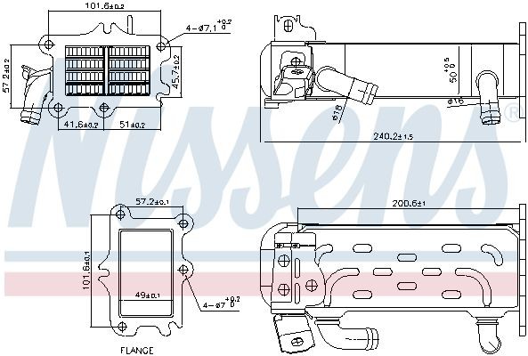 NISSENS EGR cooler Article number: 989447 cheaply