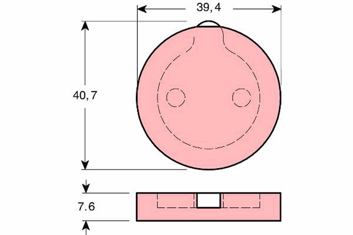 TRW Brake Pad Set, disc parking brake Article number: GDB166 cheaply