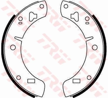 TRW Brake Shoe Set Article number: GS6129 cheaply