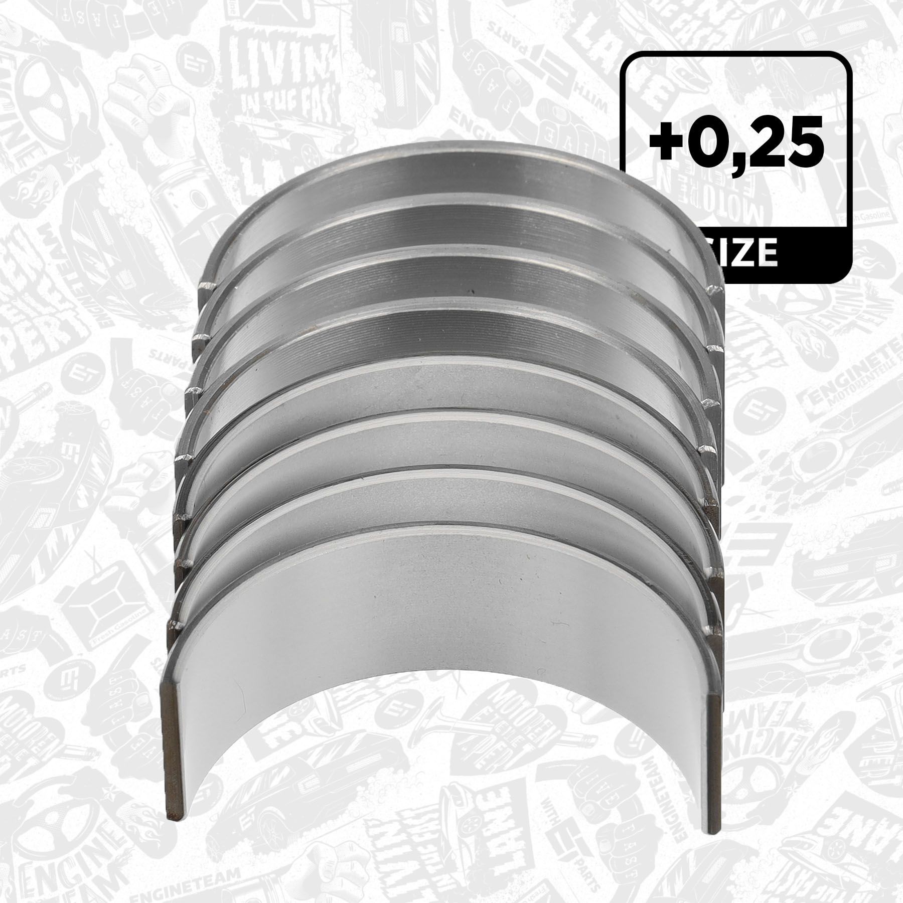 ET ENGINETEAM Conrod Bearing Set Article number: LP007625 cheaply