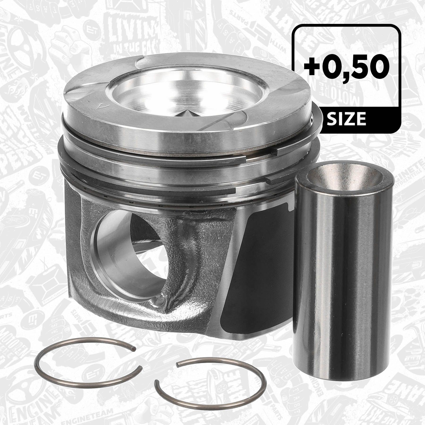 ET ENGINETEAM Piston Article number: PM015350 cheaply