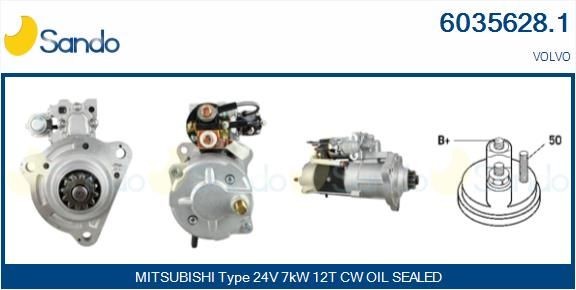 SANDO Alternator Article number: 2040A55.0 cheaply