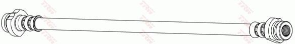 TRW Brake hose Article number: PHA390 cheaply