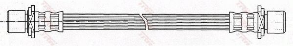 TRW Brake hose Article number: PHA402 cheaply