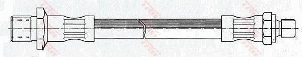 TRW Brake hose Article number: PHC176 cheaply