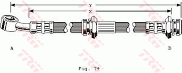 TRW Brake hose Article number: PHD174 cheaply