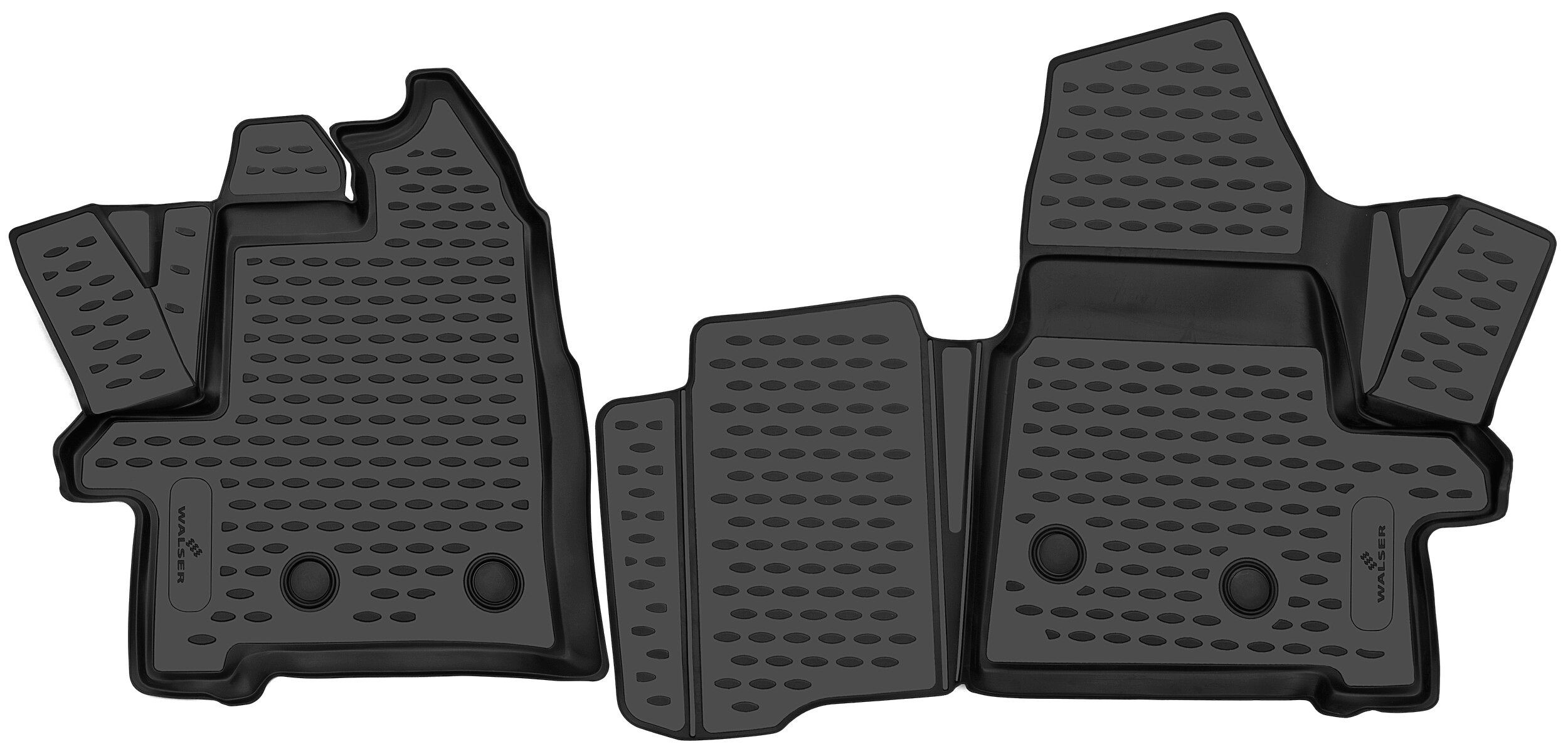 WALSER 75345 Floor mats TRANSIT 2.0 EcoBlue mHEV RWD 170 PS Diesel/Electro