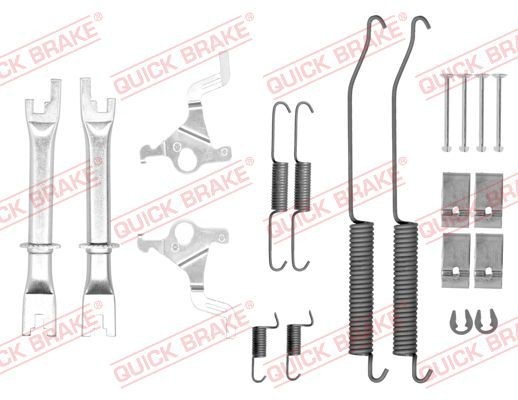 QUICK BRAKE 105-0036S Lisakomplekt, Piduriklotsid NAVARA 2.5 dCi 4WD (D40TT, D40T, D40M, D40BB) 190 HP Diisel