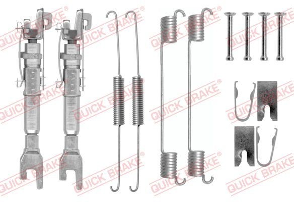 QUICK BRAKE 105-0781S Lisakomplekt, Piduriklotsid PALIO 1.3 JTD Multijet (178BYE1AAT) 69 HP Diisel