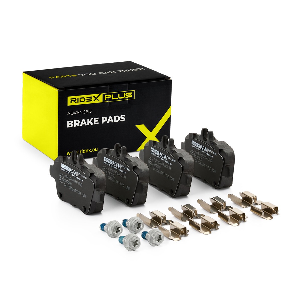 RIDEX PLUS Brake pad set Article number: 402B0631P cheaply