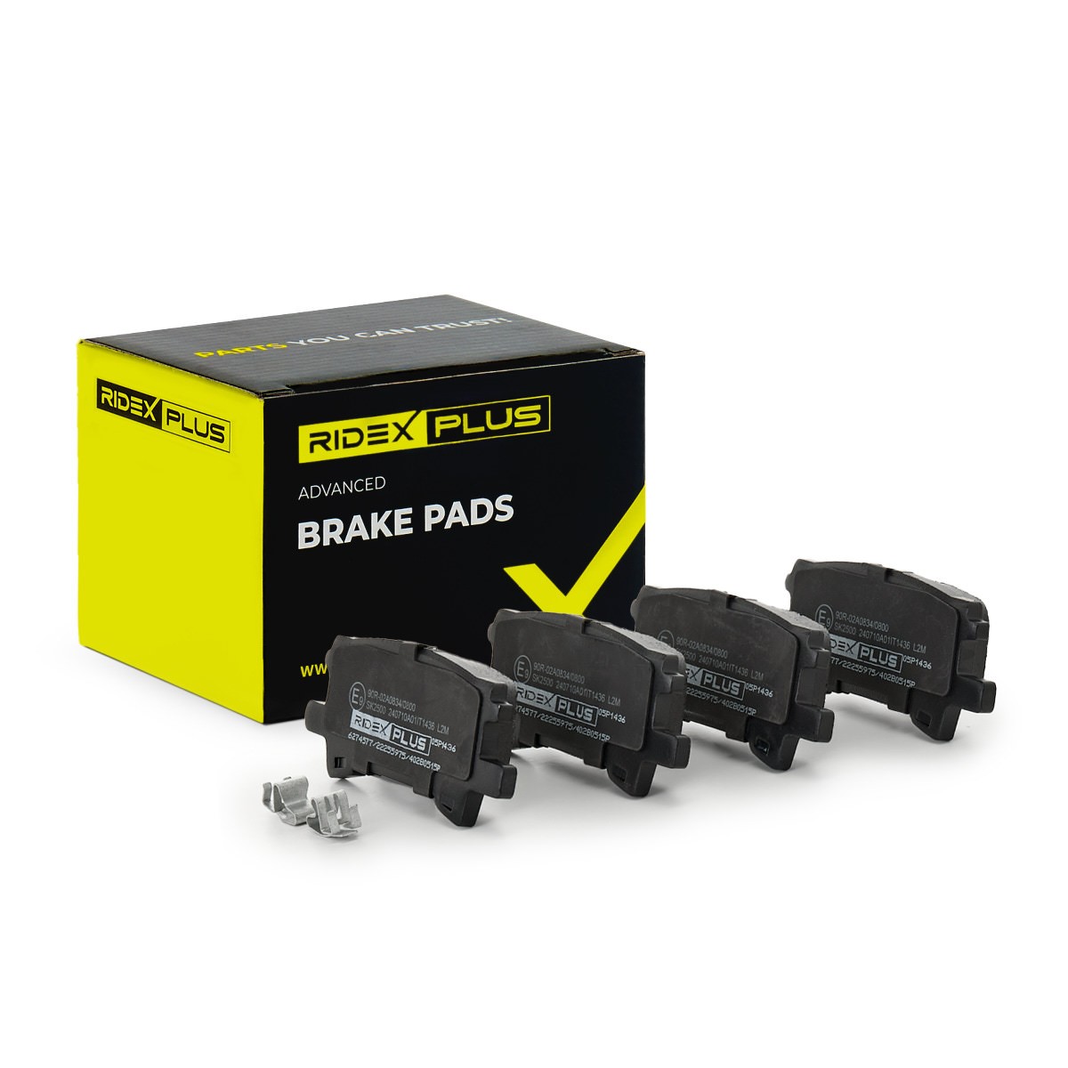 RIDEX PLUS Brake pad set Article number: 402B0515P cheaply