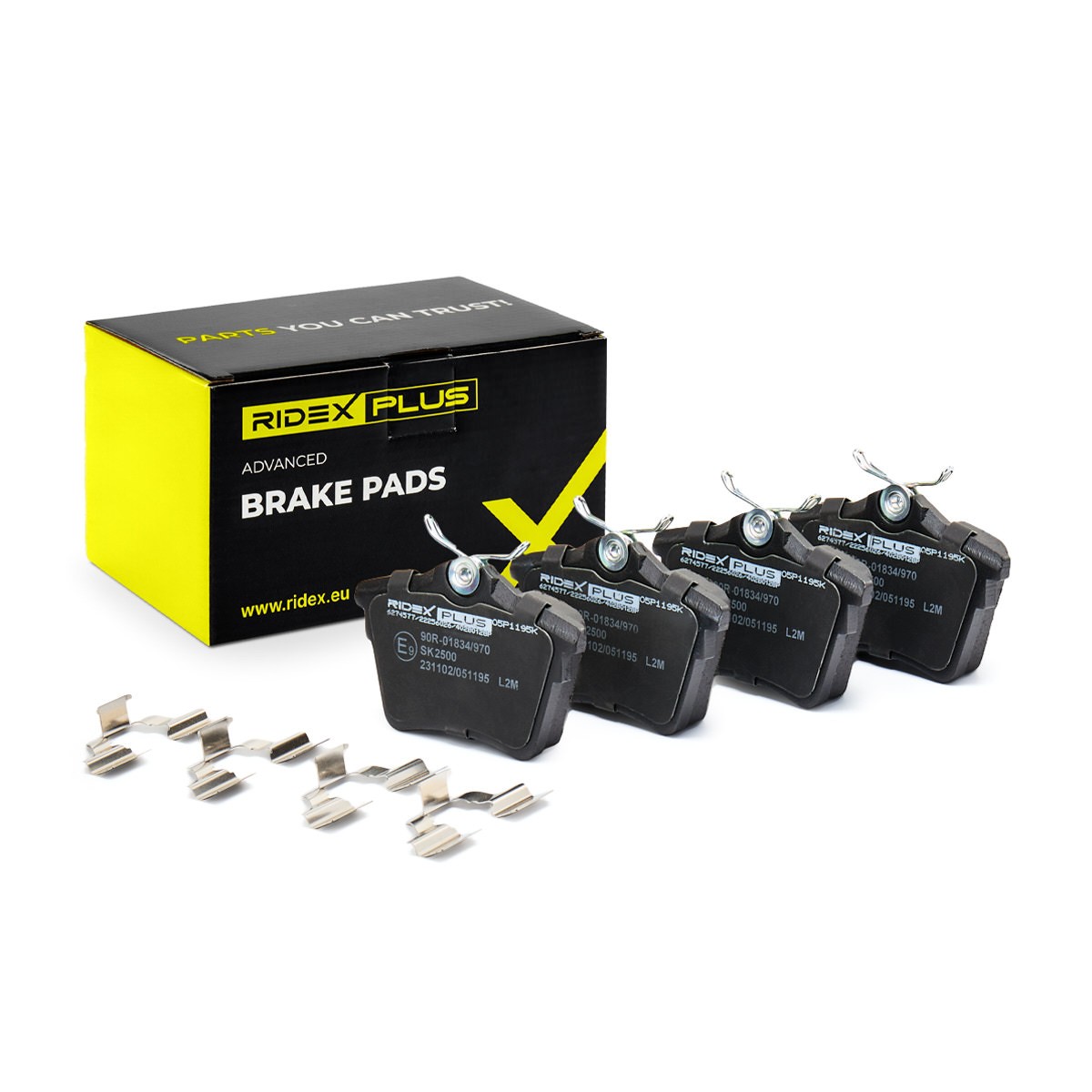 RIDEX PLUS Brake pad set Article number: 402B0128P cheaply