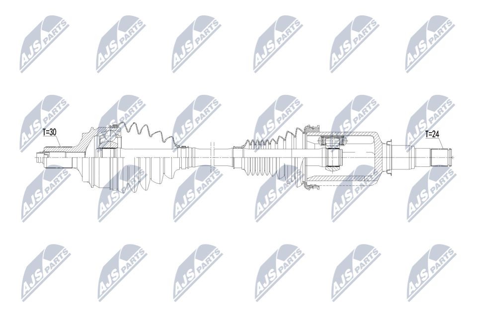NTY Drive shaft Article number: NPW-ME-185 cheaply