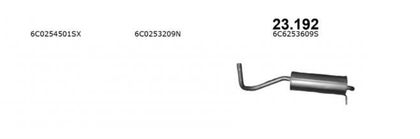 IZAWIT Rear silencer Article number: 23.192 cheaply
