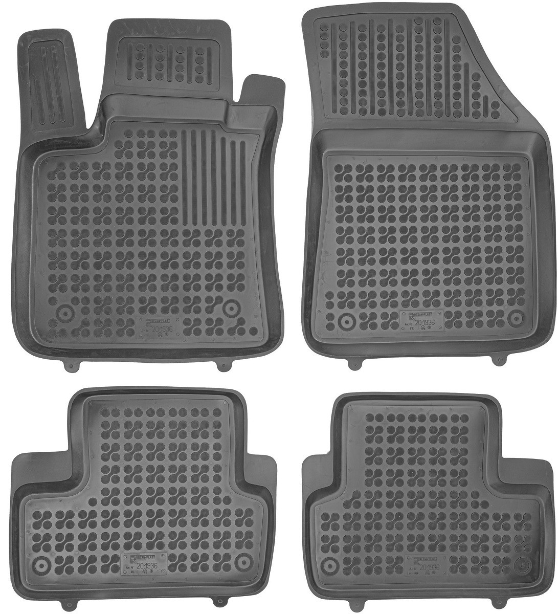 REZAW PLAST 201936 Floor mats MEGANE 1.3 TCe 100 (B9N8) 102 PS Petrol