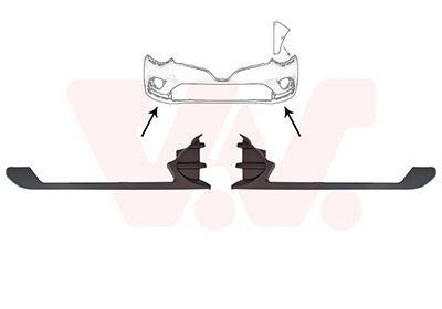 VAN WEZEL Trim / Protective Strip Set, bumper Article number: 4420585 cheaply