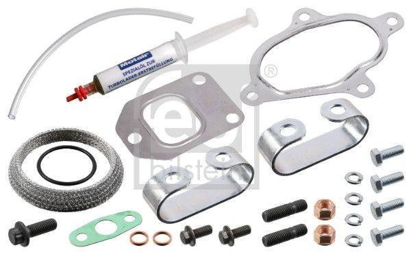 FEBI BILSTEIN 189852 Mounting Kit, charger TRANSPORTER 2.5 TDI Syncro 102 PS Diesel 2003