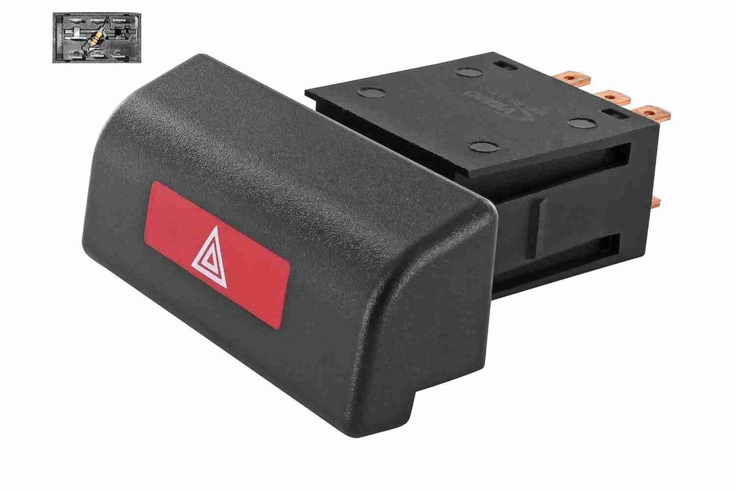 VEMO V40-80-2424 Hazard Light Switch CORSA 1.6 GSI (F08, M08, F68, M68) 100 PS Petrol 1993